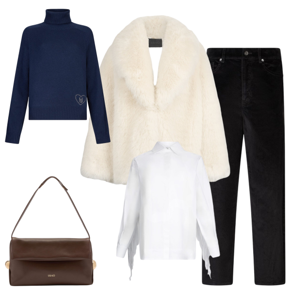 コート stellina bianca coat 3Y Cappotto Donna in pelliccia sintetica bianco - Liu Jo